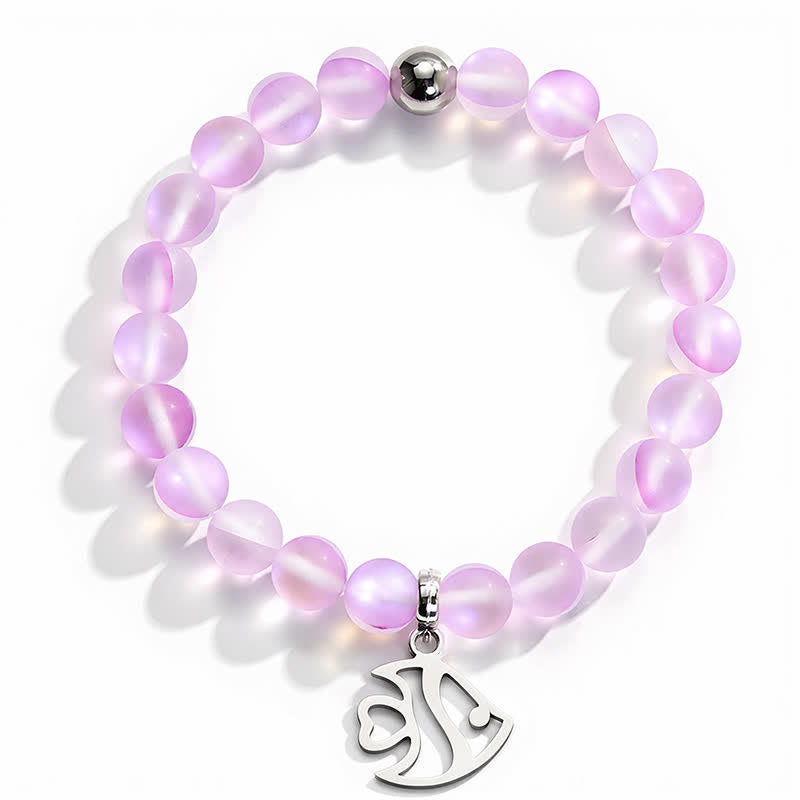 Protect Little Tropical Fish Bracelet - Recycled 8mm Glimmering Sea Glass Beads From Marine Debris - image 11