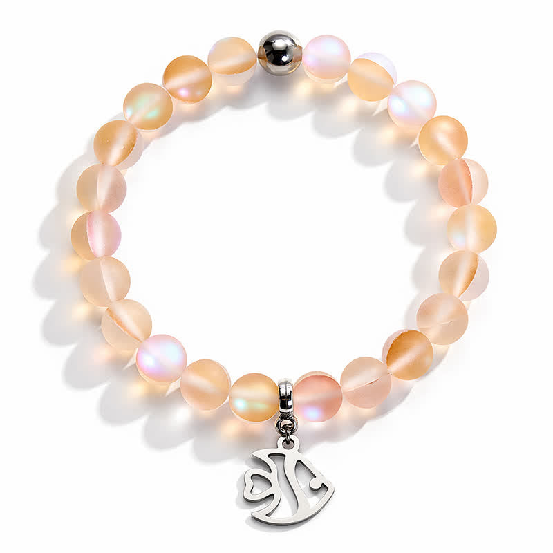 Protect Little Tropical Fish Bracelet - Recycled 8mm Glimmering Sea Glass Beads From Marine Debris - image 5