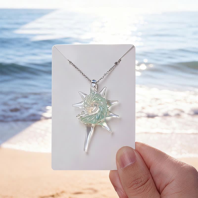 Save The Ocean The Ocean's Spiral Bracelet - Conch Pendant Made From Recovered Marine Debris - image 4