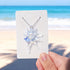 Save The Ocean The Ocean's Spiral Bracelet - Conch Pendant Made From Recovered Marine Debris - White / Light Blue - Approx. 19.69" / 50cm - image 6