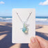 Ocean Drop Whale Necklace - Recycled Glass Pendant To Protect The Whales - Green - Approx. 19.69" / 50cm - image 8