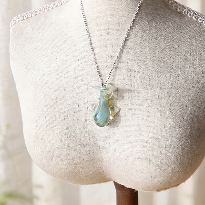 Whale Tail Pendant Necklace - Recycled Ocean Glass From Pollution to Protection - image 5