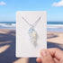 Save The Jellyfish Sea Glass Necklace - Recycled Ocean Glass Supporting Ocean Cleanup - White - Approx. 19.69" / 50cm - image 12