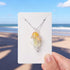 Save The Jellyfish Sea Glass Necklace - Recycled Ocean Glass Supporting Ocean Cleanup - Yellow - Approx. 19.69" / 50cm - image 14