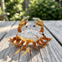 Hand Blown Glass Crab Figurine Decor - White Spotted Crab Collectible - Tan - image 4