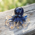 Healing Crystal Octopus Sea Animal Decor - Handmade Resin Glass Octopus with Gold Flakes - Royal - image 14