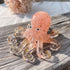 Healing Crystal Octopus Sea Animal Decor - Handmade Resin Glass Octopus with Gold Flakes - Light Pink - image 2