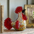 Hand Blown Glass Rooster Figurine - Multicolor Confetti Glass Chicken Statue Decor - image 2