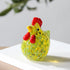 Colored Glazed Glass Chicken Figurines - Speckled Glass Hen Collection Animal Ornaments - image 14