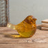 Morning Light Suncatcher Bird Figurine - Handblown Art Crystal Glass Ornament - Yellow - image 9