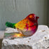 Morning Light Suncatcher Bird Figurine - Handblown Art Crystal Glass Ornament - Multi-Color - image 0