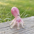 Cute Blush Baby Octopus Figurine - Handblown Art Glass Octopus Sculpture - image 2