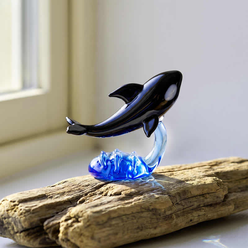 The Orca Pod - Mini Handblown Glass Orca Family | Ocean Guardians Collection - image 4
