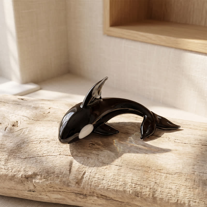 The Orca Pod - Mini Handblown Glass Orca Family | Ocean Guardians Collection - Style #6 - image 7