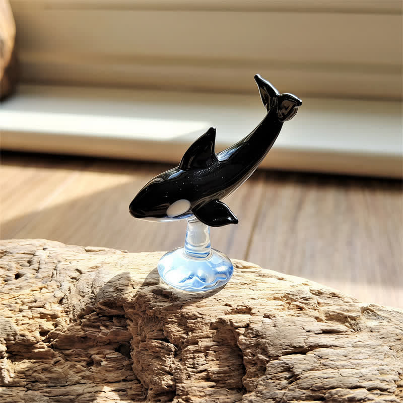 The Orca Pod - Mini Handblown Glass Orca Family | Ocean Guardians Collection - Style #2 - image 1