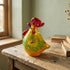 Farmhouse Guardian Sunlight Rooster Sculpture - Handblown Colorful Art Glass Rooster Figurine - image 2