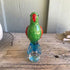 Rainforest Jewel Happy Parrot Figurine - Tropical Art Hand-Blown Glass Parrot Figurine - Parrot - image 0