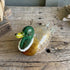 Magic Mallard Duck Statue - Handblown Speckled Art Glass Duck Figurine - image 1