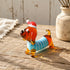 Mini Long Dachshund Dog In Cozy Sweaters Collection - Hand Blown Glass Wiener Dog Statue - Blue Striped - image 9