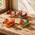 Mini Long Dachshund Dog In Cozy Sweaters Collection - Hand Blown Glass Wiener Dog Statue - image 0