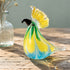 Golden-Crested Cockatoo Collection - Handblown Rainbow Swirl Glass Parrot Sculpture - image 5