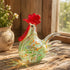 The Chubby Hen Collection - Large Handblown Glass Rooster Sculptures - Meadow Speckle Hen - image 2