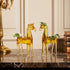 The Galloping Luck Sunshine Ponies Statue - Handblown Glass Horse Figurine Collection - image 0