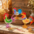 Happy Cluckers Good Fortune Rooster Statue - Handblown Mini Glass Sculpture Collection - image 3