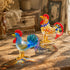 Happy Cluckers Good Fortune Rooster Statue - Handblown Mini Glass Sculpture Collection - image 0