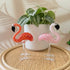 Little Glass Flamingos Animal Statue Decor - Handblown Mini Glass Sculpture Collection - image 2