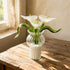 DIY Everlasting Calla Lilies Decor With Vase - Handblown Glass Bouquet That Never Wilts - Style #3 - image 2