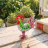 Happy Cluckers Good Fortune Rooster Statue - Handblown Mini Glass Sculpture Collection - Purple - image 6
