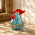 The Sunrise Cock Glass Sculpture - Hand-blown Glass Chicken Figurines Collection - Teal - image 0