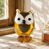 The Wise Watcher Cute Owl Sculpture - Handblown Art Glass Animal Figurine - Owl - image 0