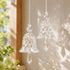 Crystal Bell Suncatcher Window Hanging - Glass Bell With Prism Drop For Light & Blessings - image 0