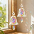 Crystal Bell Suncatcher Window Hanging - Glass Bell With Prism Drop For Light & Blessings - image 4