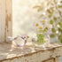 Forever Spring 2Pcs Bird & Glass Flower Vase Set - Hand Blown Glass Home Decor For Bird Lovers - Pink - image 4