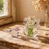 Forever Spring 2Pcs Bird & Glass Flower Vase Set - Hand Blown Glass Home Decor For Bird Lovers - image 5