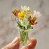Miniature Forever Glass Bouquet Set - Handblown Glass Random Flower Bouquet In Tiny Vase - Flowers & Vase - image 0
