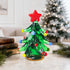 Mini Holiday Decor Twinkle Christmas Tree Figurine - Handblown Glass Christmas Tree Collection - Style #9 - image 9