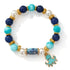 FREE Today: Cute Octopus Blue Stone Beaded Bracelet - Bracelet With Gold Spacers And Aqua Octopus Charm - image 9