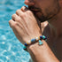FREE Today: Cute Octopus Blue Stone Beaded Bracelet - Bracelet With Gold Spacers And Aqua Octopus Charm - image 1