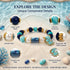 FREE Today: Cute Octopus Blue Stone Beaded Bracelet - Bracelet With Gold Spacers And Aqua Octopus Charm - image 6