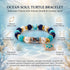 FREE Today: Save The Sea Turtles Bracelet - Ocean Blue Beaded Bracelet With Jeweled Sea Turtle Charm - image 7