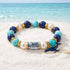 FREE Today: Save The Whales Ocean Themed Bracelet - Blue Beaded Elastic Bracelet With Whale Pendant - image 5