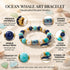 FREE Today: Save The Whales Ocean Themed Bracelet - Blue Beaded Elastic Bracelet With Whale Pendant - image 6