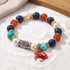 FREE Today: Protect Cute Ocean Crab Bracelet - Colorful Beaded Bracelet With Red Enamel Crab Charm - Crab - 6.3" / 16cm (Stretchable) - image 0
