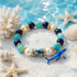 FREE Today: Support Shark Conservation Bracelet - Enamel Shark Charm Beaded Bracelet With Pearls - image 5