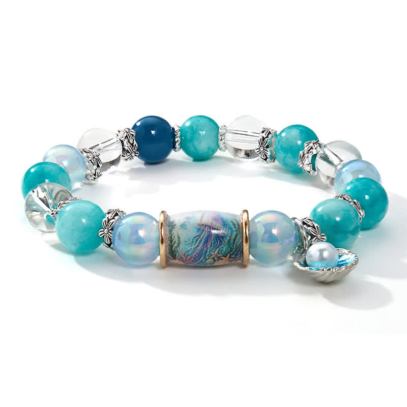 FREE Today: Marine Conservation Jellyfish Bracelet - Coastal Beaded Bracelet With Shell Charm - image 9