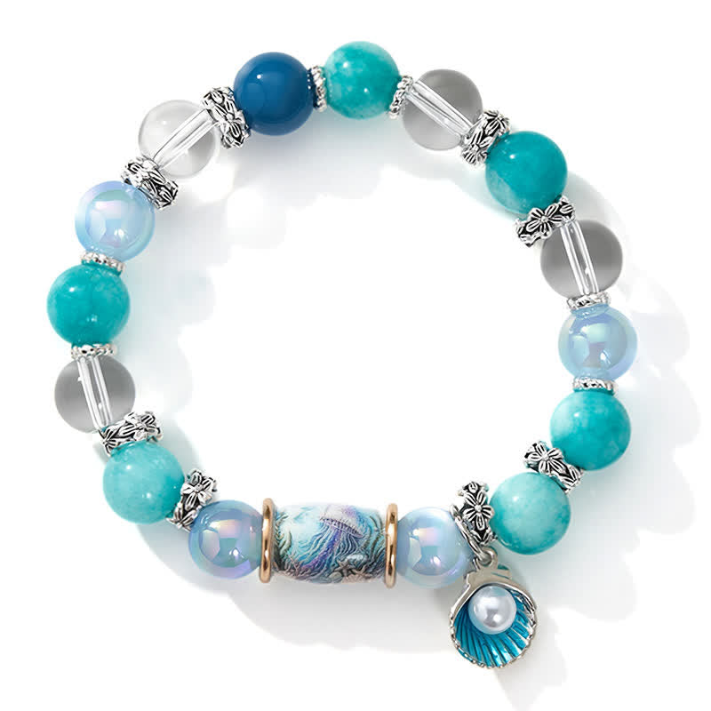 FREE Today: Marine Conservation Jellyfish Bracelet - Coastal Beaded Bracelet With Shell Charm - image 8